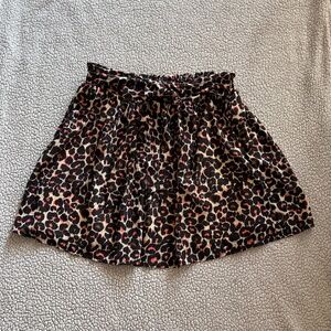 Leopard skirt with bow